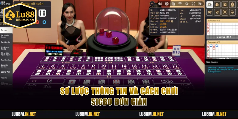 Sơ lược thông tin và luật chơi sicbo Lu88